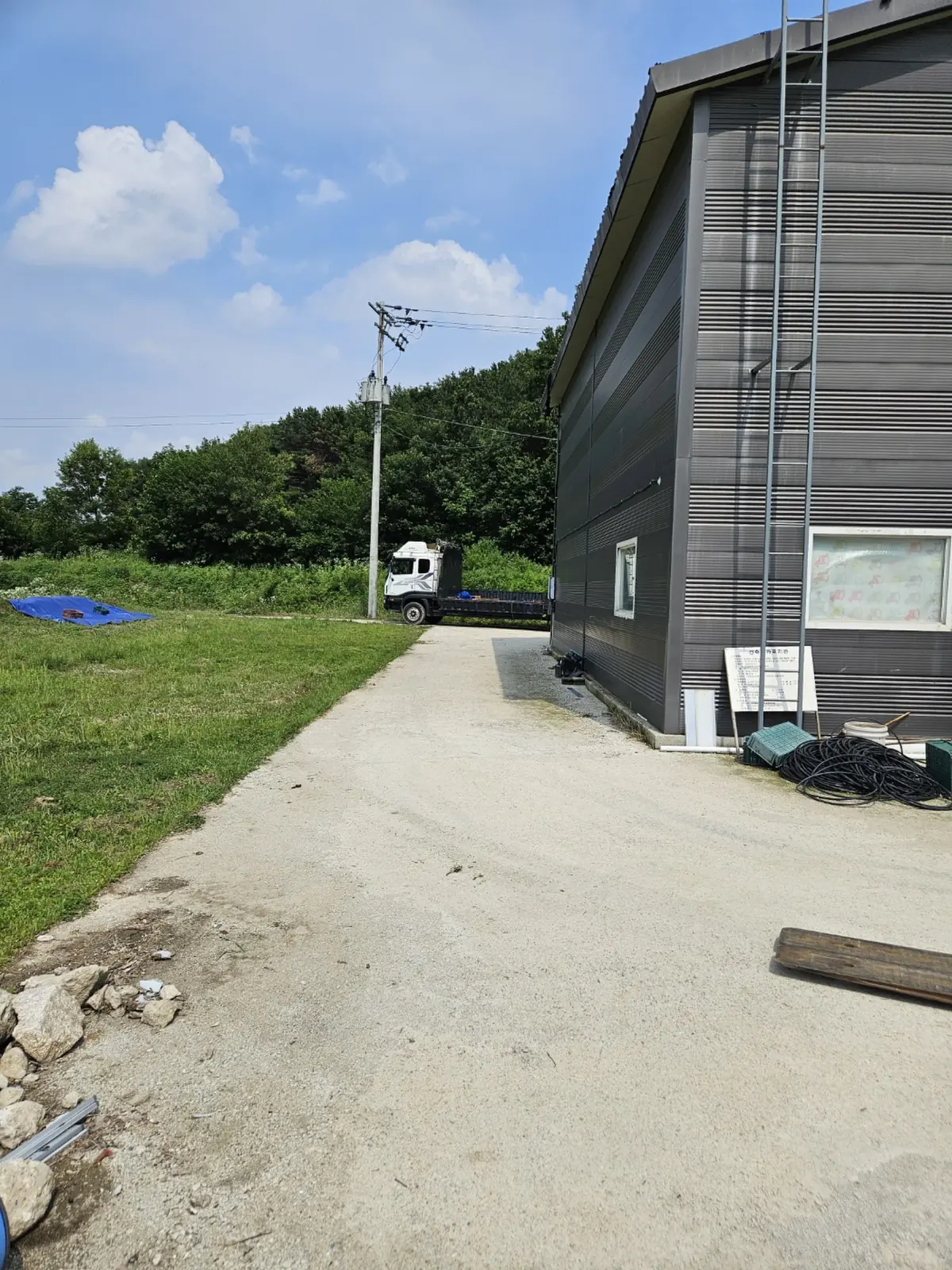 여주 식물공장 농업단지 시설 외관과 철골 구조