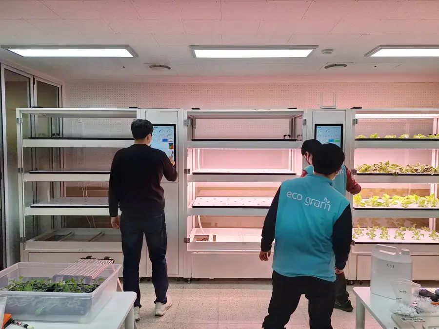 경남 거창 나래학교 식물공장 시공 현장